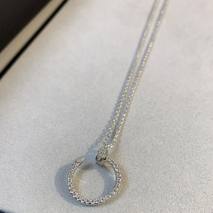 [Topon Jewelry]JUSTE NECKLACE SILVER DIAMONDS