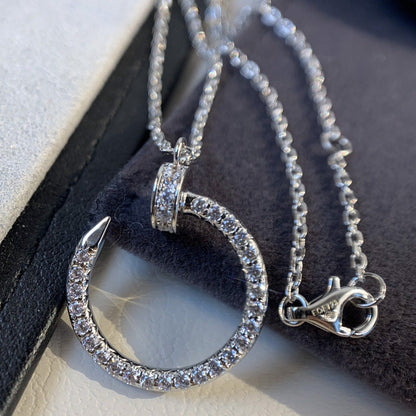 [Topon]JUSTE NECKLACE SILVER DIAMONDS