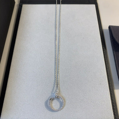 [Topon Jewelry]JUSTE NECKLACE SILVER DIAMONDS