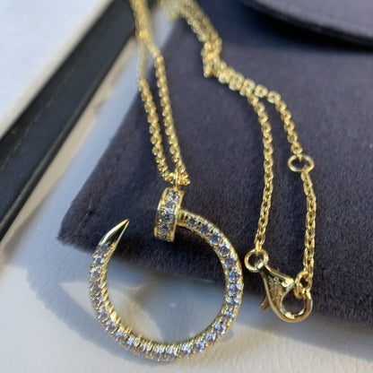 [Topon Jewelry]JUSTE NECKLACE GOLD DIAMONDS