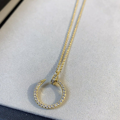 [Topon Jewelry]JUSTE NECKLACE GOLD DIAMONDS