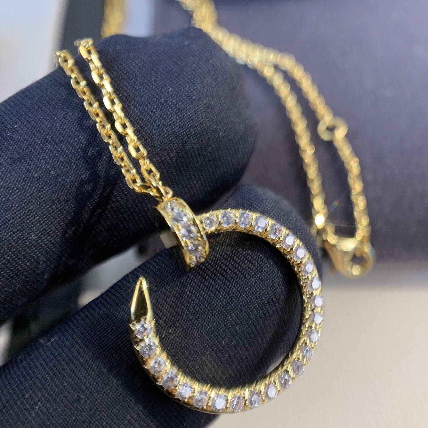 [Topon Jewelry]JUSTE NECKLACE GOLD DIAMONDS