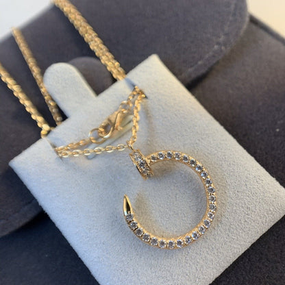 [Topon]JUSTE NECKLACE PINK GOLD DIAMONDS