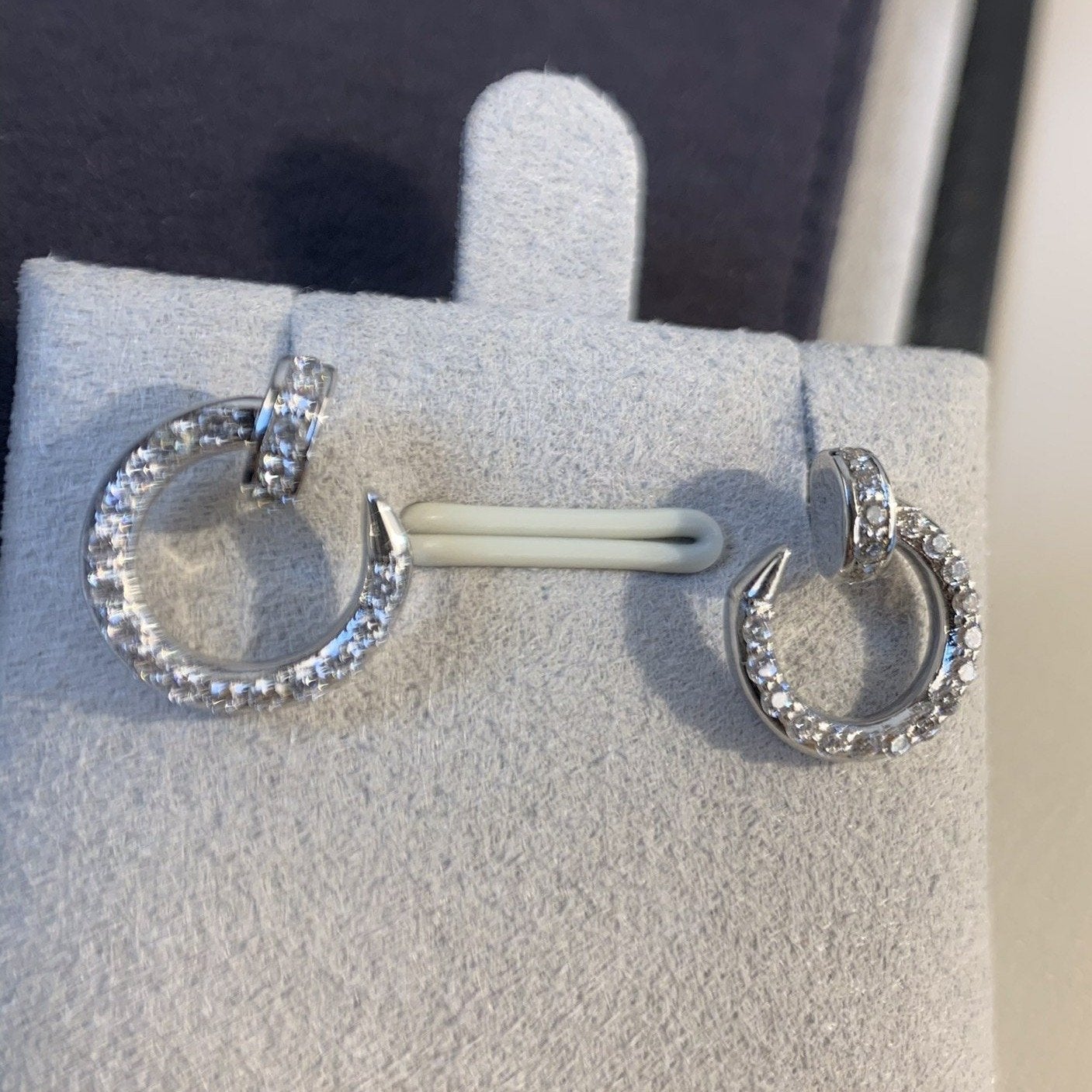 [Topon Jewelry]JUSTE EARRINGS SILVER DIAMONDS