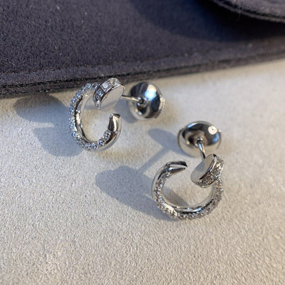 [Topon Jewelry]JUSTE EARRINGS SILVER DIAMONDS