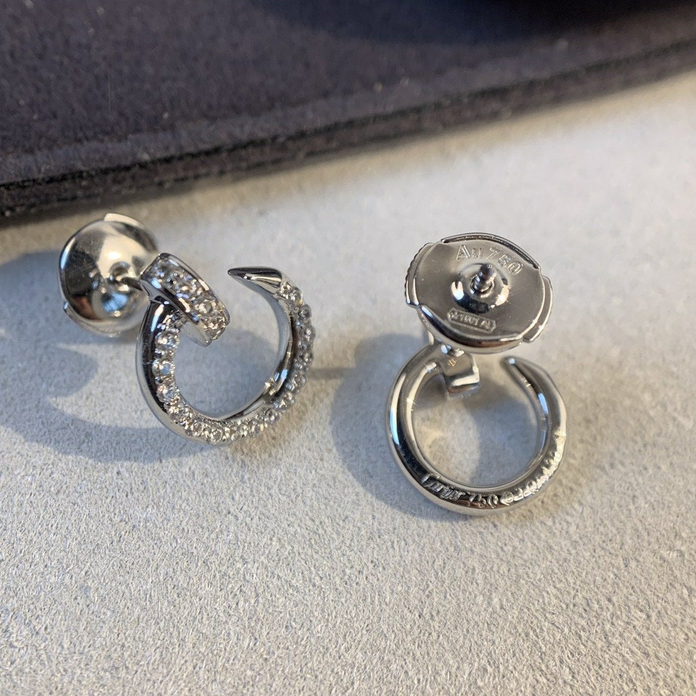 [Topon Jewelry]JUSTE EARRINGS SILVER DIAMONDS