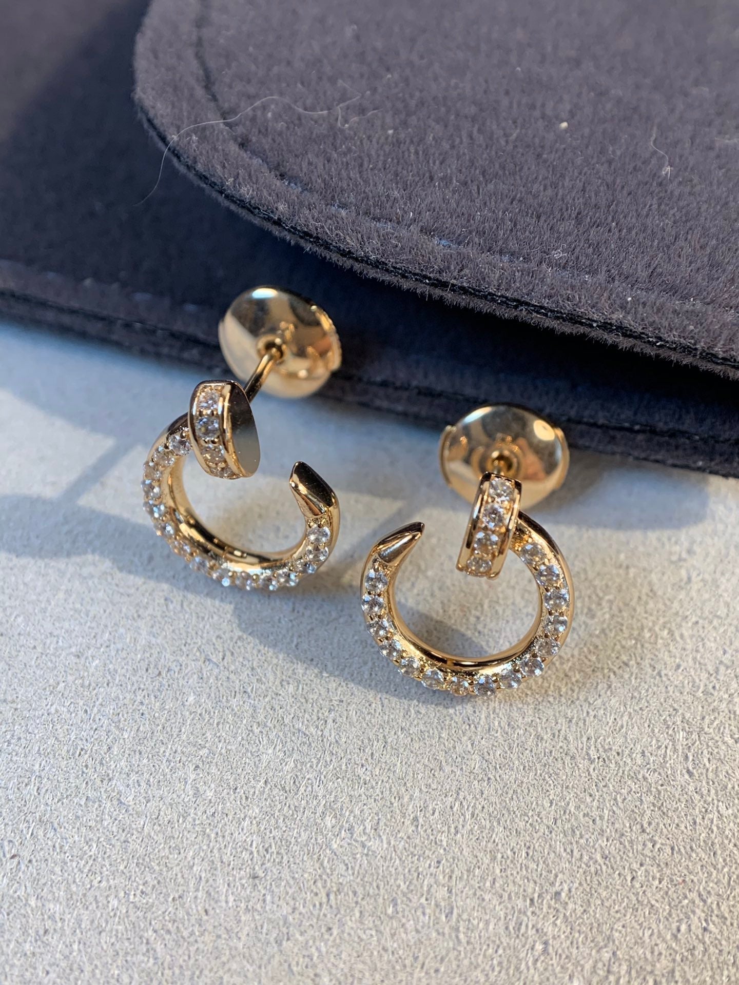 [Topon Jewelry]JUSTE EARRINGS GOLD DIAMONDS