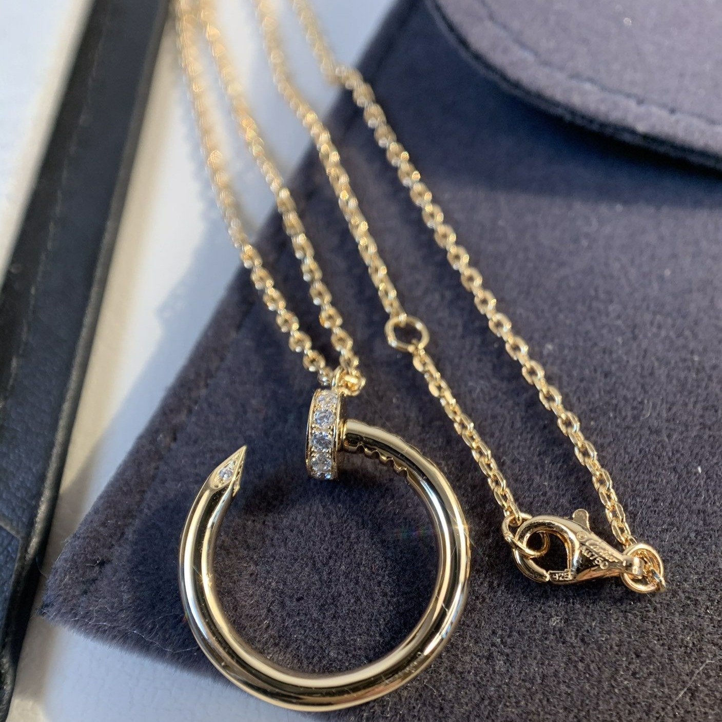 [Topon]JUSTE NECKLACE PINK GOLD