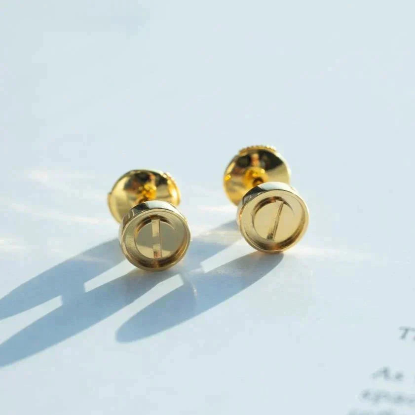 [Topon Jewelry]LOVE EARRINGS GOLD 10MM