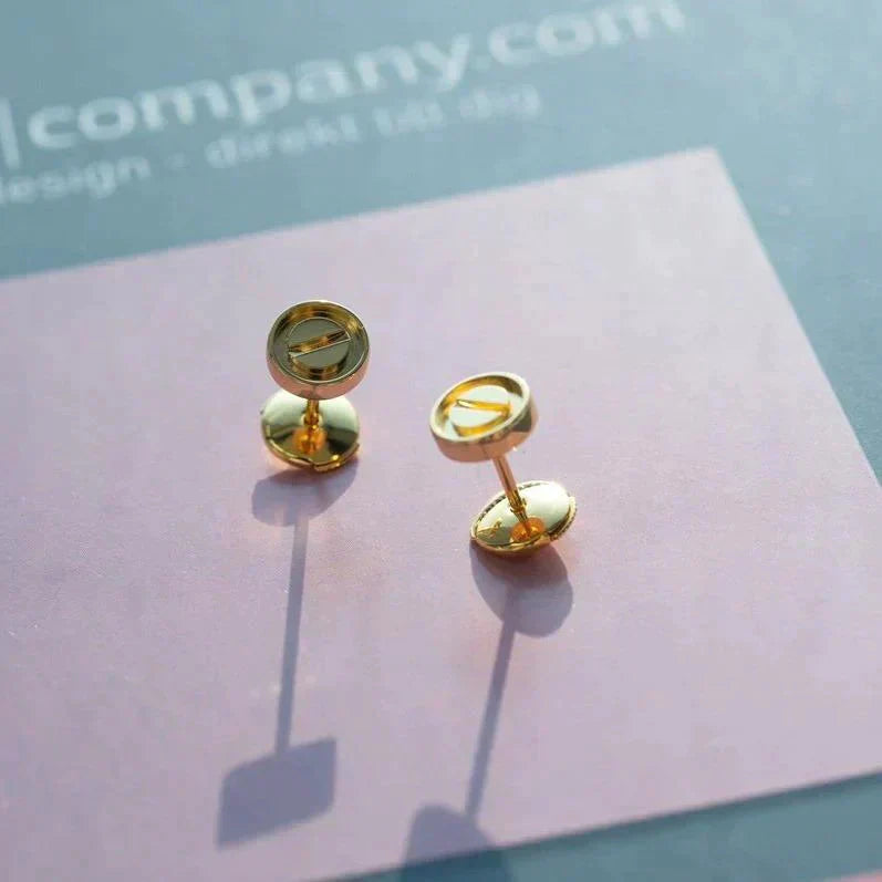 [Topon Jewelry]LOVE EARRINGS GOLD 10MM