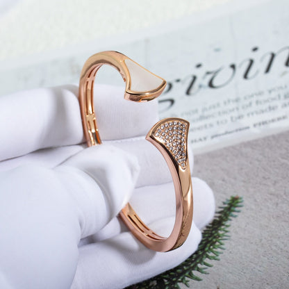 [Topon Jewelry]DREAM BRACELET OPEN PINK GOLD MOP DIAMOND