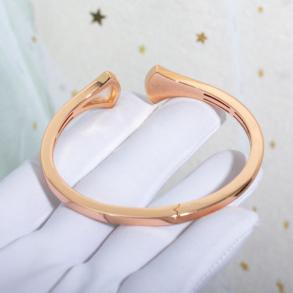 [Topon Jewelry]DREAM BRACELET OPEN PINK GOLD MOP DIAMOND