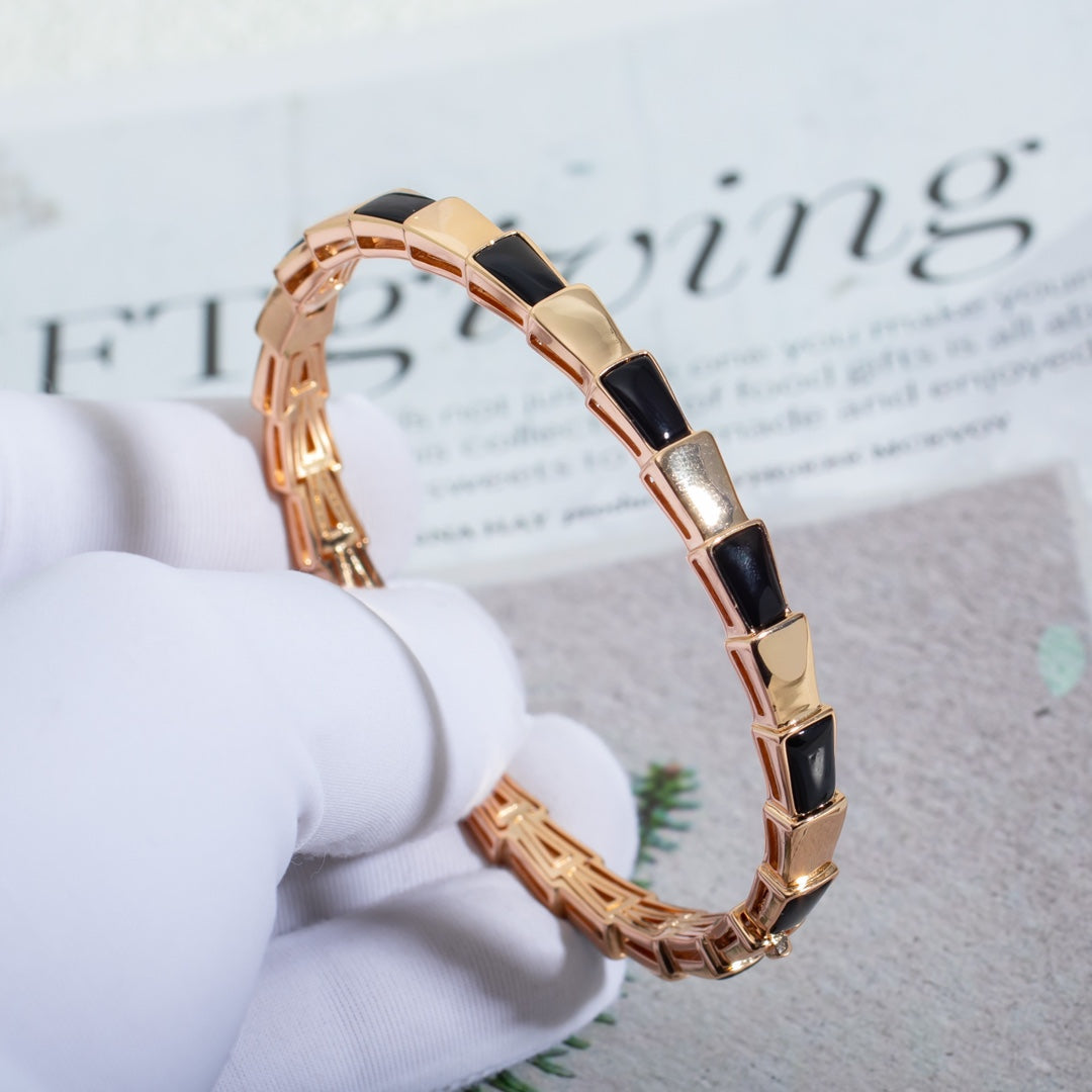 [Topon Jewelry]SERPENTI BRACELET PINK GOLD ONYX