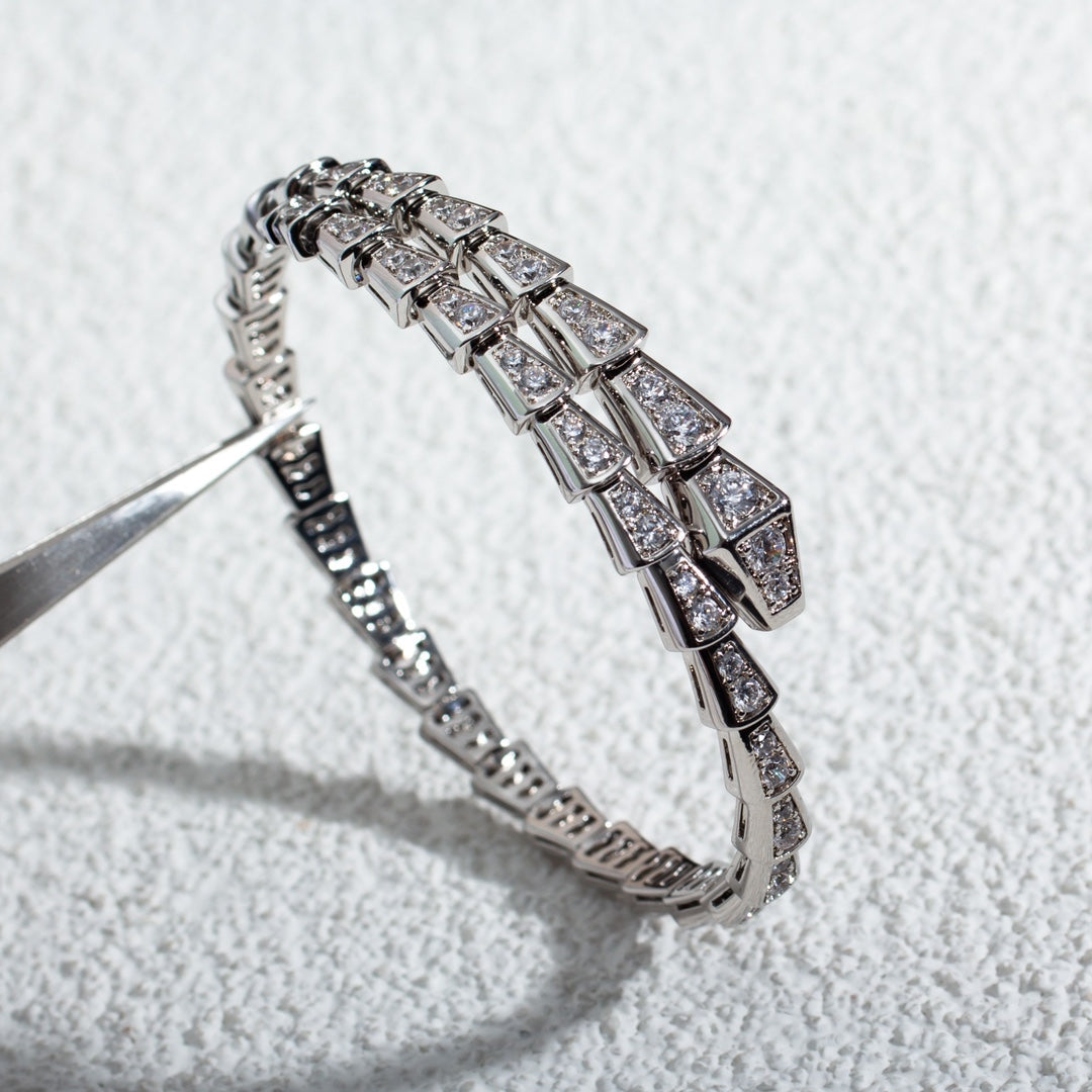 [Topon Jewelry]SERPENTI BRACELET 6MM SILVER DIAMOND