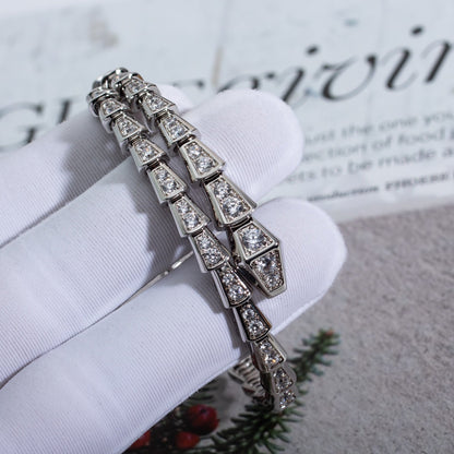 [Topon Jewelry]SERPENTI BRACELET 6MM SILVER DIAMOND