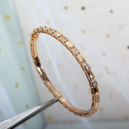 [Topon Jewelry]SERPENTI SMALL BRACELET PINK GOLD DIAMOND