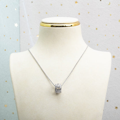 [Topon Jewelry]PARENTESI NECKLACE SILVER DIAMOND