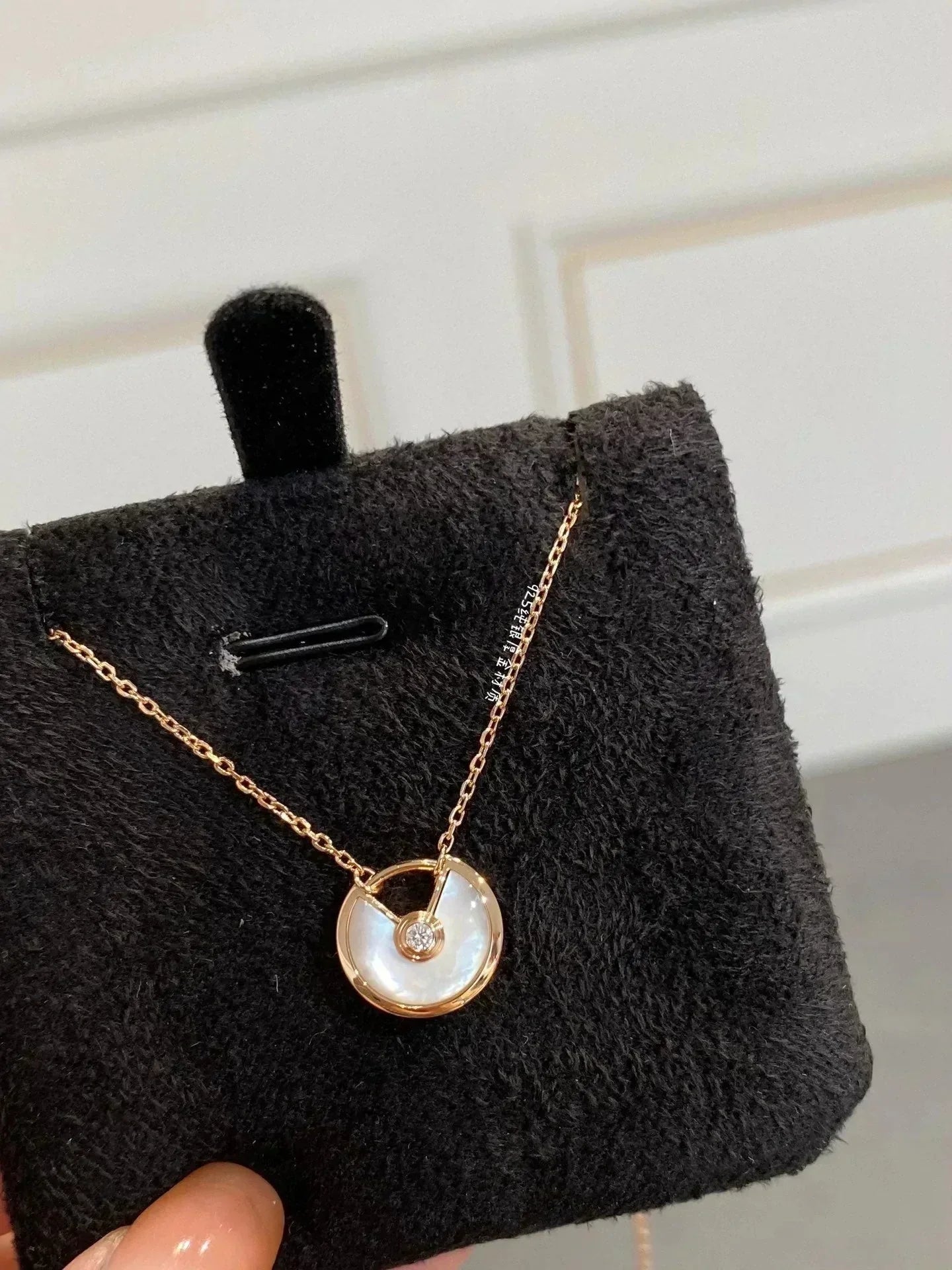 [Topon Jewelry]AMULETTE ROSE GOLD MOP NECKLACE