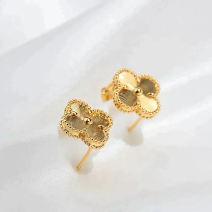 [Topon Jewelry]CLOVER MEDIUM 1 MOTIFS LASER EARRINGS