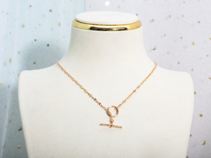 [Topon Jewelry]ECHAPPEE NECKLACE PINK GOLD