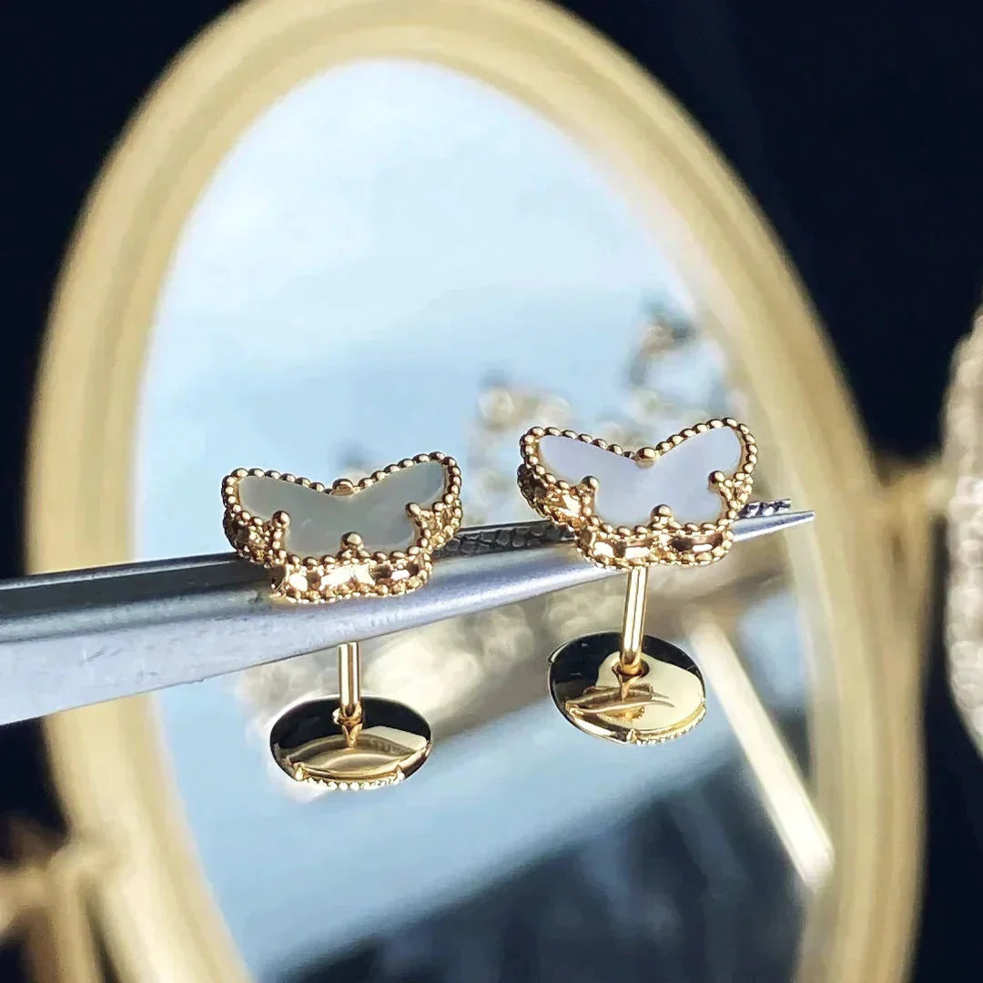 [Topon Jewelry]SWEET BUTTERFLY MOP EARSTUDS