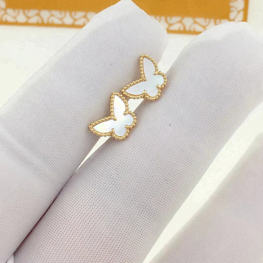 [Topon Jewelry]SWEET BUTTERFLY MOP EARSTUDS