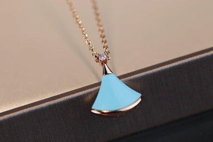 [Topon Jewelry]DREAM NECKLACE TURQUOISE PINK GOLD