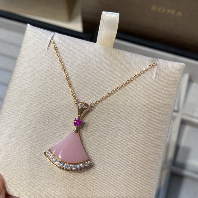 [Topon Jewelry]DREAM NECKLACE PINK OPAL