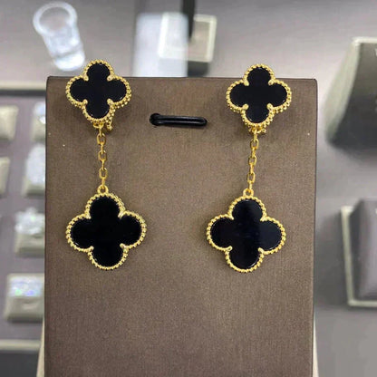 [Topon Jewelry]CLOVER 2 MOTIFS  EARRINGS (MULTIPLE CHOICESC