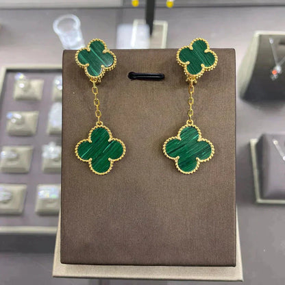 [Topon Jewelry]CLOVER 2 MOTIFS  EARRINGS (MULTIPLE CHOICESC