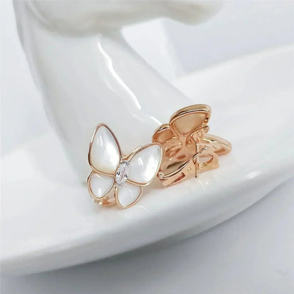 [Topon Jewelry]BUTTERFLY MOP DIAMOND EARRINGS