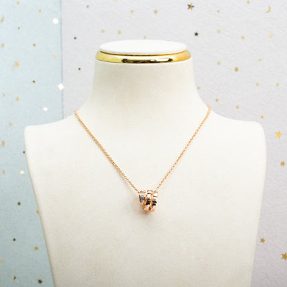 [Topon Jewelry]SERPENTI PINK GOLD NECKLACE DIAMOND