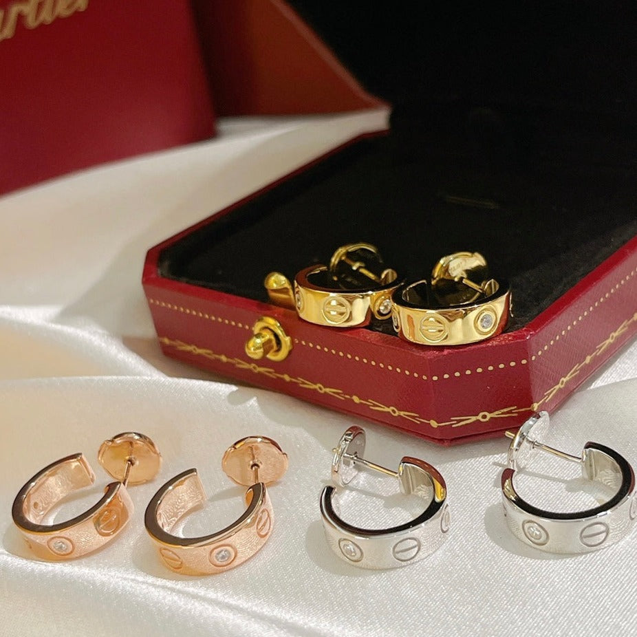 [Topon]LOVE EARRINGS 5.7MM 2 DIAMONDS