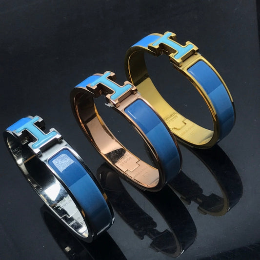 [Topon Jewelry]H BRACELET BLUE RAINBOW CERAMIC