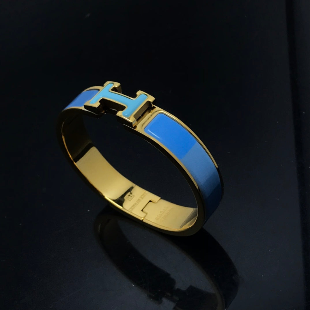 [Topon Jewelry]H BRACELET BLUE RAINBOW CERAMIC