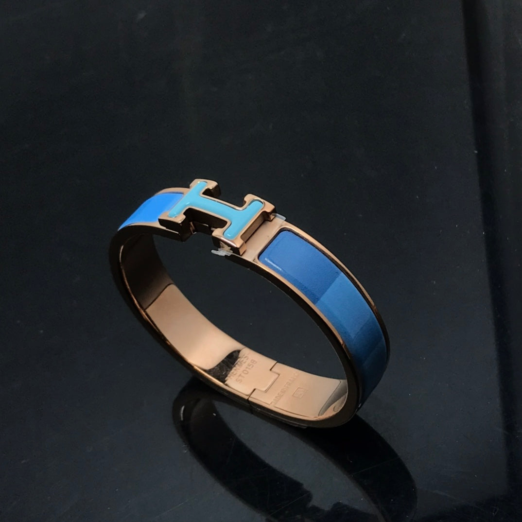 [Topon Jewelry]H BRACELET BLUE RAINBOW CERAMIC