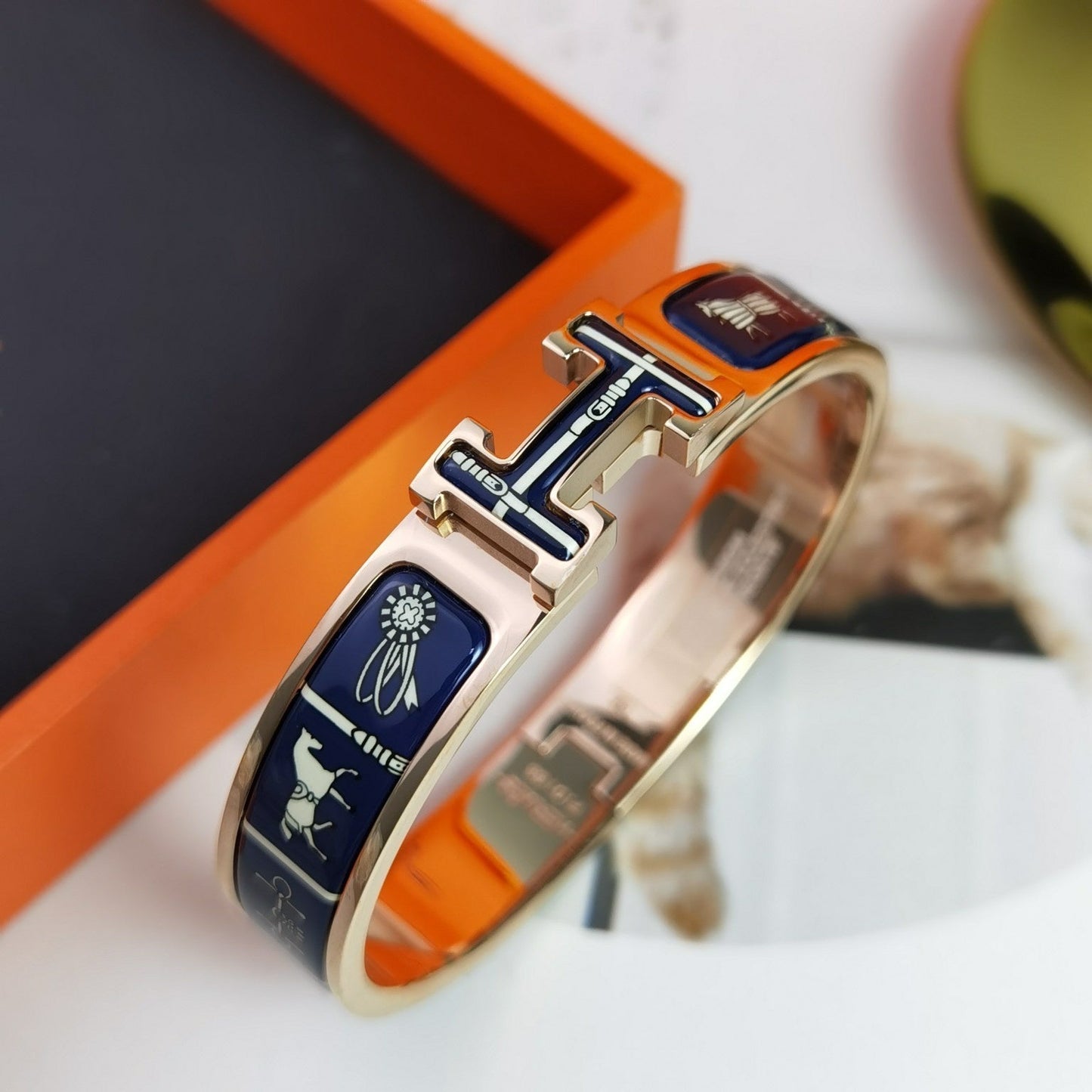 [Topon]H COUVERTURES DARK BLUE BRACELET