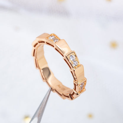 [Topon Jewelry]SERPENTI RING PINK GOLD  3MM