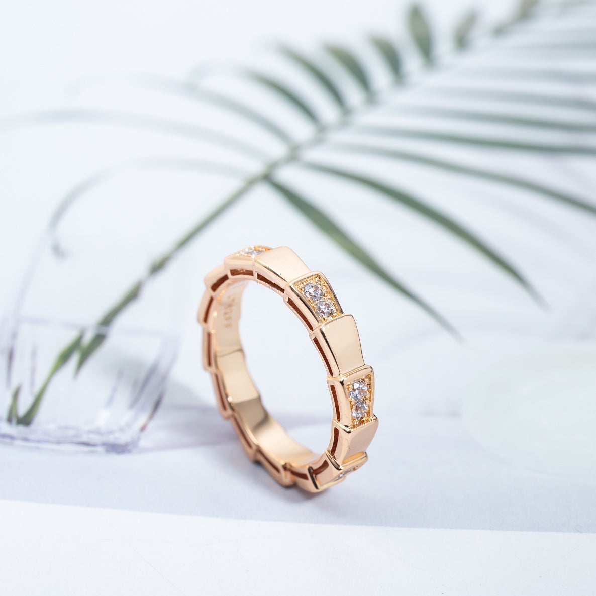 [Topon Jewelry]SERPENTI RING PINK GOLD  3MM