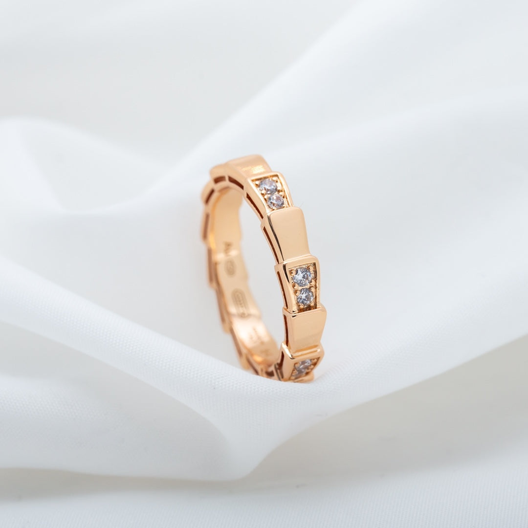 [Topon Jewelry]SERPENTI RING PINK GOLD  3MM