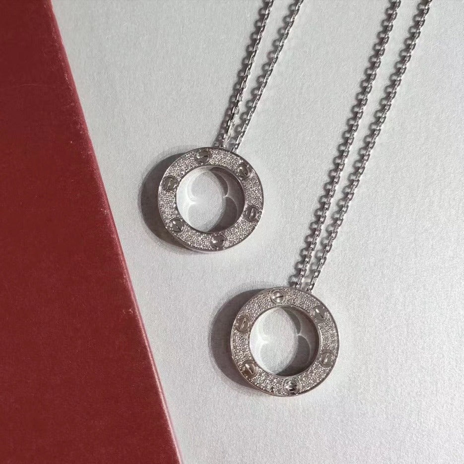 [Topon]LOVE NECKLACE ADJUSTABLE SILVER