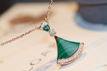 [Topon Jewelry]DREAM NECKLACE MALACHITE DIAMOND