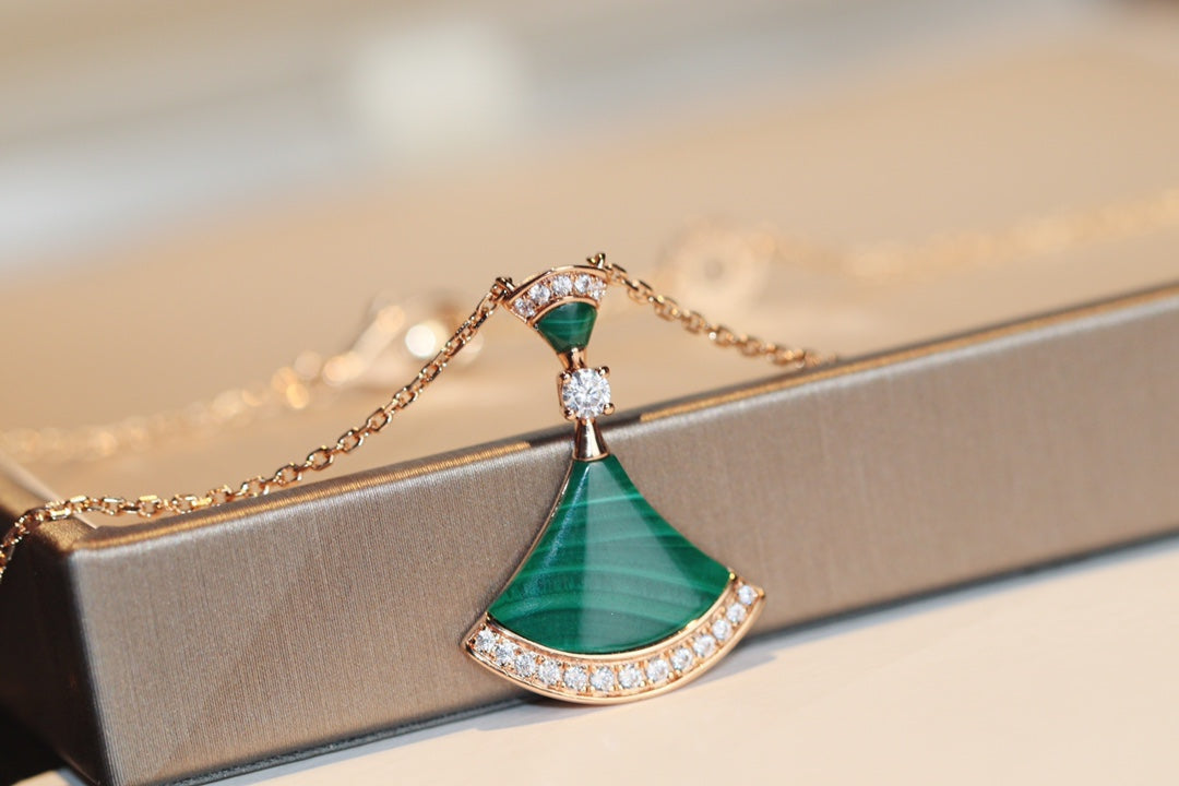 [Topon Jewelry]DREAM NECKLACE MALACHITE DIAMOND