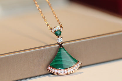 [Topon Jewelry]DREAM NECKLACE MALACHITE DIAMOND