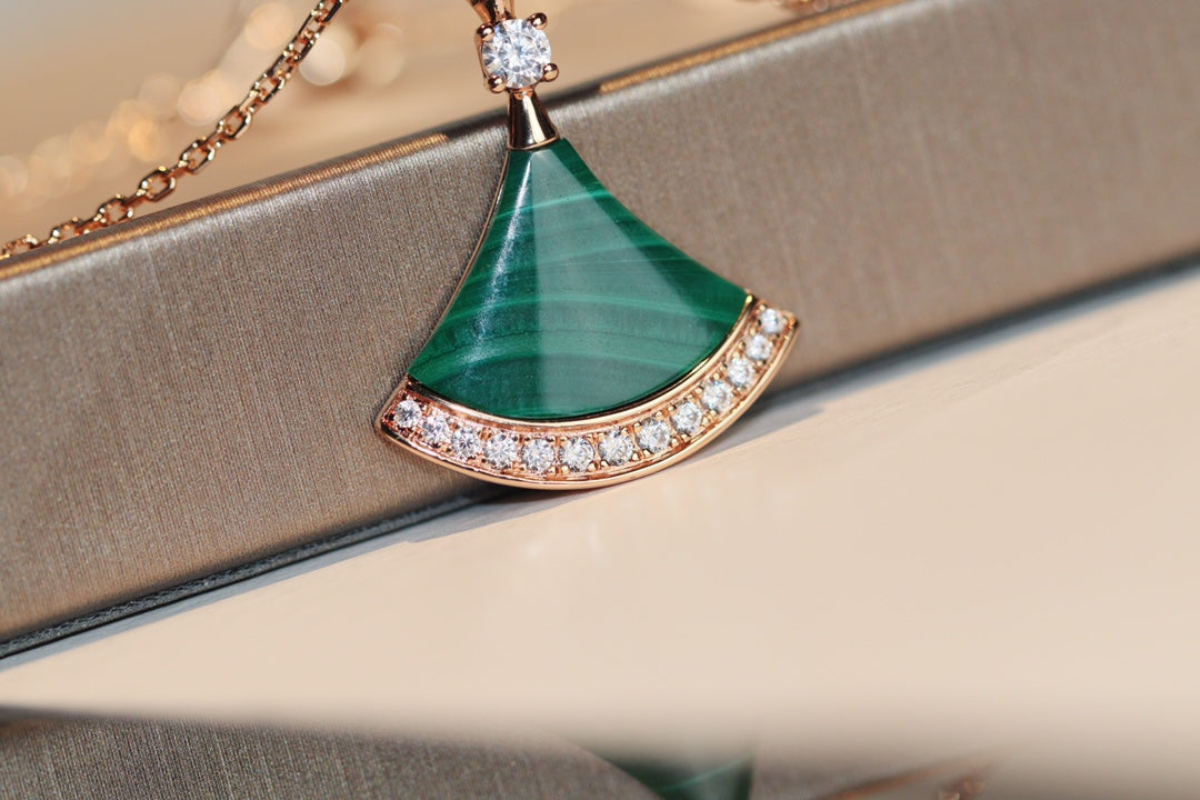 [Topon Jewelry]DREAM NECKLACE MALACHITE DIAMOND