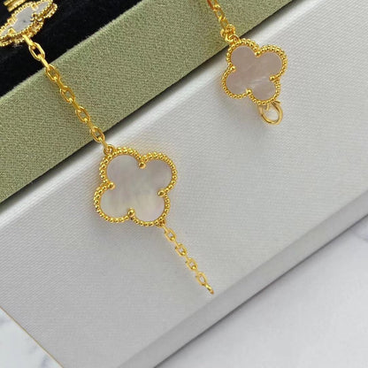 [Topon Jewelry]MAGIC CLOVER MOP GOLD BRACELET 5 MOTIFS