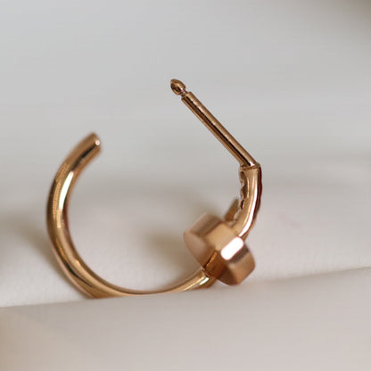 [Topon Jewelry]JUSTE EARRINGS PINK GOLD