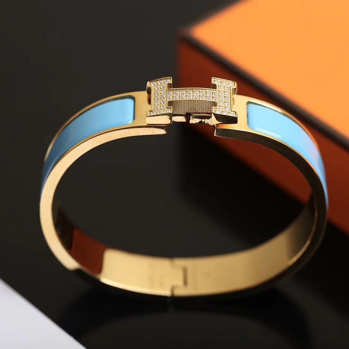 [Topon]H CLOUD BLUE BRACELET GOLD DIAMOND
