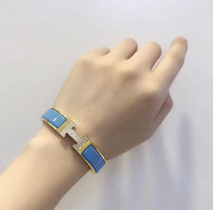 [Topon Jewelry]H CLOUD BLUE BRACELET GOLD DIAMOND