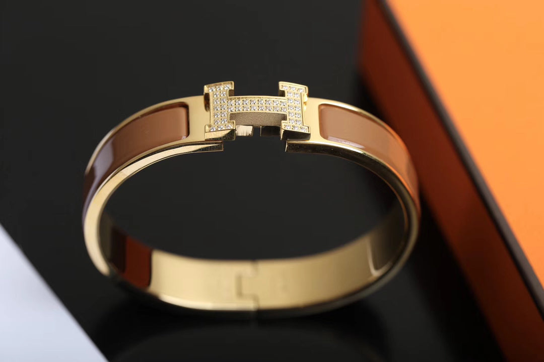 [Topon Jewelry]H BRACELET GOLD DIAMOND